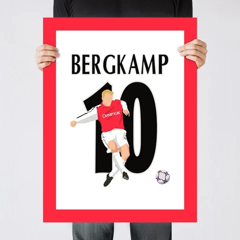 Dennis Bergkamp Turn Goal, 2002 Arsenal Print/Poster/Wall-Art [Part 3 of 4] Cover
