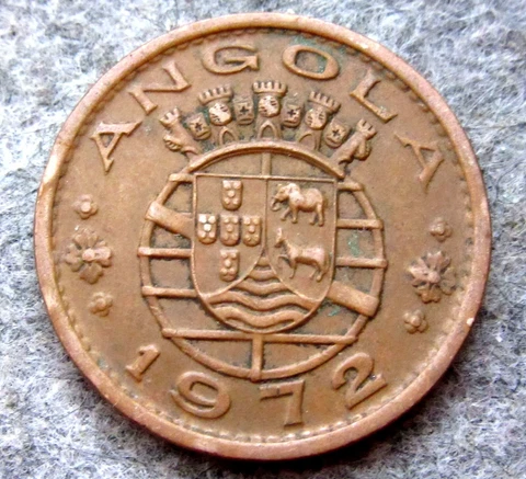 ANGOLA PORTUGUESE COLONIAL 1972 1 ESCUDO Cover