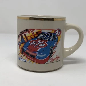 Vintage John Andretti Richard Petty Racing Mug Gold Stripe VTG 90s NASCAR - Picture 1 of 7