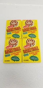 Lot of 4 Wax Packs 1990 Fleer Basketball Cards 15 Cards per pack Michael Jordan? - Bild 1 von 1