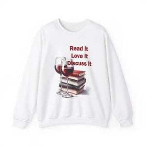 Book Club Sweatshirt Gifts for Readers Writers Womens Shirts Graphic Crewneck - Picture 1 of 12