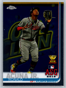 Ronald Acuna Jr 2019 Topps Chrome All-Star Rookie Gold Cup #81 Atlanta Braves