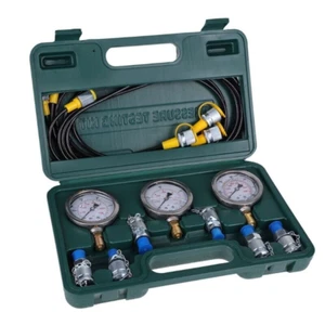 Excavator Hydraulic Pressure Test Kit Hydraulic Gauge Kit for Construction - Picture 1 of 9