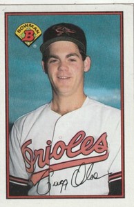 FREE SHIPPING-MINT-1989 Bowman Gregg Olson #6 ORIOLES PLUS BONUS CARDS