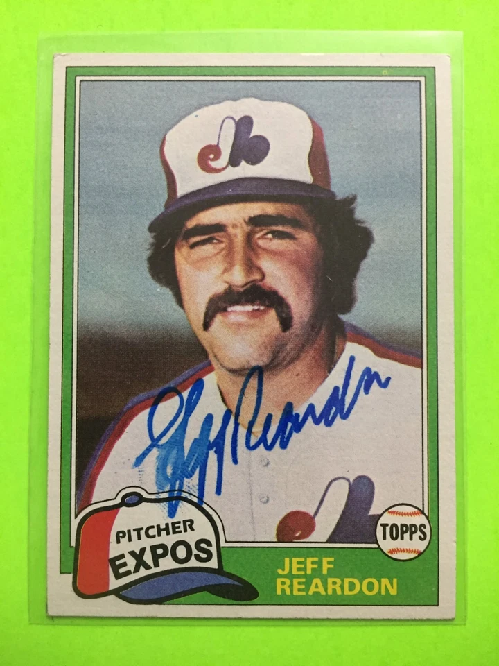 Cartão de beisebol autografado por Jeff Reardon Montreal Expos assinado autografado 81 Topps Trade - Imagem 1 de 1