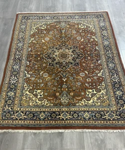 Orient Teppich Perser Teppich 200x148 Kaschmir Design  Braun Beige 30058 - Bild 1 von 13