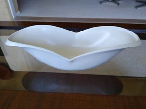 Jonathan Adler Waterfall? Bowl Matte White 13" - Picture 1 of 8