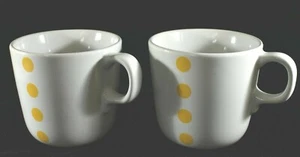 2 tazzine da caffè Ikea gialle a pois Fagrik Ungdom 8 oz ceramica Vinka 15199 - Foto 1 di 9