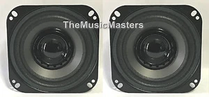 Pair 4" inch Dual Cone Car Stereo Audio SPEAKERS Factory OEM Style Replacements - Picture 1 of 8