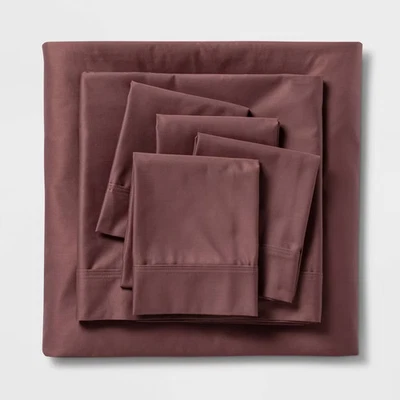 6pc 800 Thread Count Solid Sheet Set - Threshold Signature - Image 1 of 4