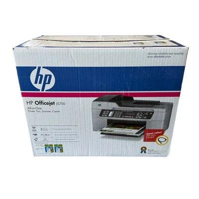 HP OfficeJet J5750 All-In-One Inkjet Printer Brand New Open Box Rare! - Image 1 of 4