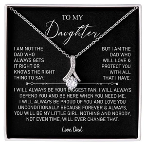 An meine Tochter Halskette, Geschenk für Tochter von Papa, Vater Tochter Halskette - Bild 1 von 4