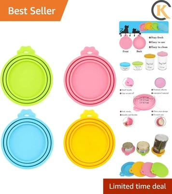 Tapas de latas/tapas universales de silicona sin BPA para mascotas para comida para perros y gatos/... Foto 1 de 4