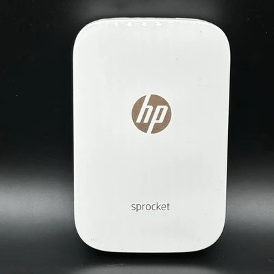 HP Sprocket Mini Bluetooth Photo Printer Model SNPRH-1603 White/Rose Gold - Image 1 of 3