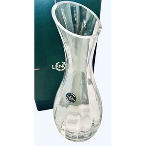 Vintage 1984 Lenox”OPTIKA CARAFE” Fine Crystal USA Wavy Texture Oval Spout - Picture 1 of 6