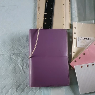 Filofax Purple Domino Personal Organiser - Image 1 of 4