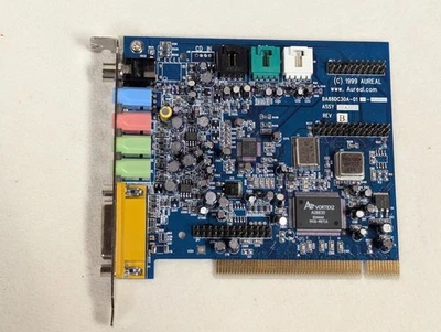 Aureal SQ2500 Vortex 2 PCI Sound Card AU8830 A3D 2.0 Windows 95 98 ME Ready - Image 1 of 3