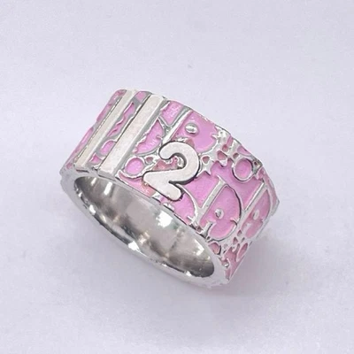 Anillo Dior Trotter Rosa Talla 9, 11-12 EE. UU., Joyería de Diseñador Audaz Japón Foto 1 de 4