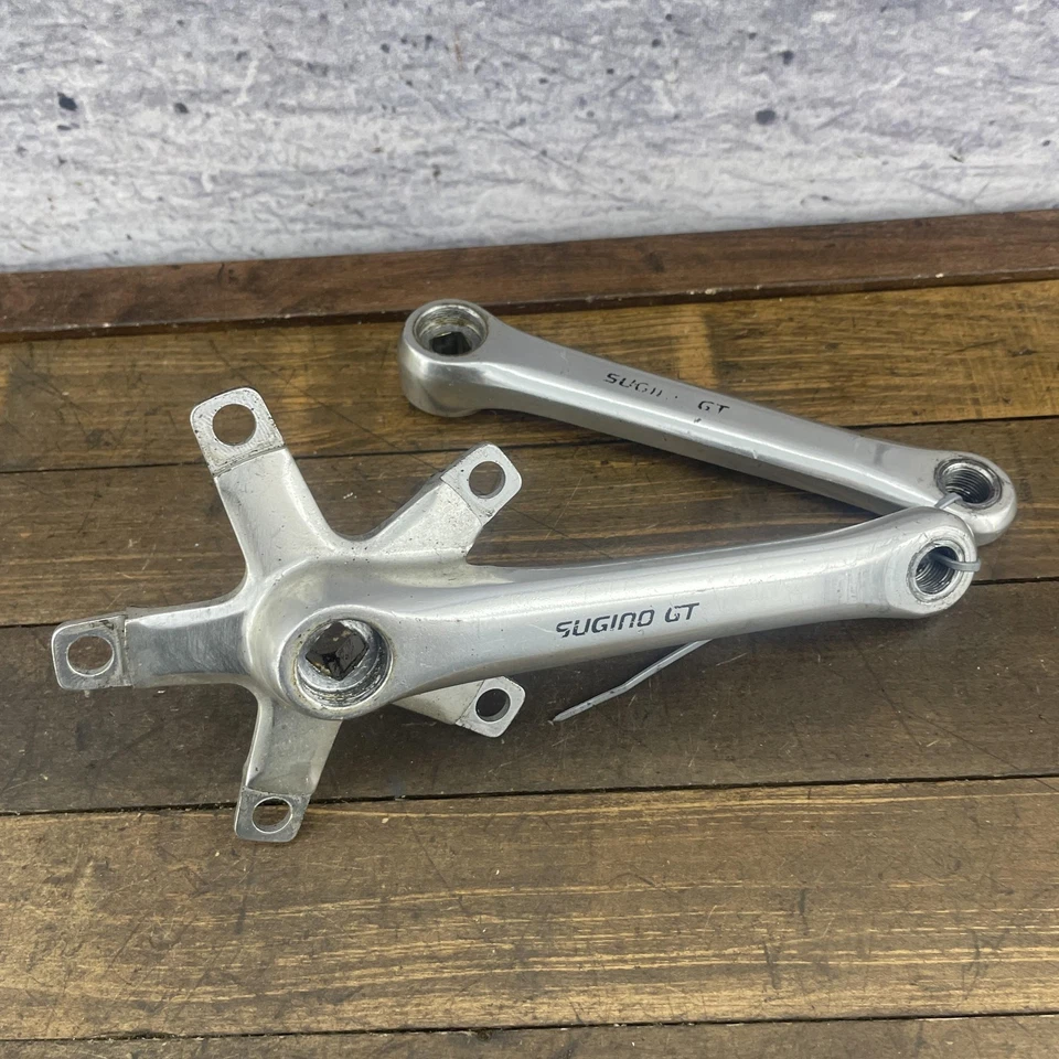 Vintage Sugino GT Crankset 165 mm Old School BMX 110BCD 5-Bolt Japan - Image 1 of 4