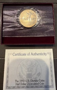 1992-P Olympic Gymnast Half Dollar US Mint Clad Coin Commemorative 50C OGP - Picture 1 of 2