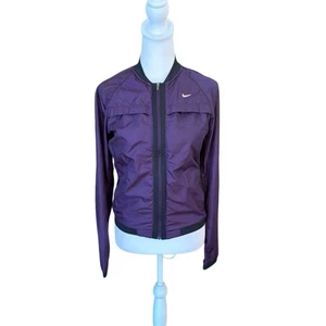 Nike Sphere Dri Fit Running Bomber Jacket Womens Size Small Purple - Picture 1 of 12