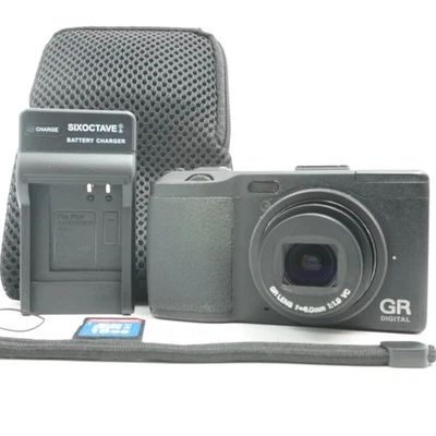 [MINT] Ricoh GR Digital IV 10.4MP Compact Camera Black w/ Case Charger Japan - Image 1 of 4