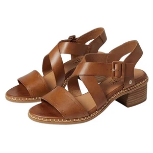 Sandalia de tacón blanco PIKOLINOS para mujer EU 39 US 8,5-9 cuero marrón W3H 1892 nueva en caja - Imagen 1 de 13