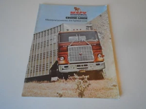 Mack Cruise Liner Cabover Truck Sales Brochure Catalog Advertising  cattle rack - Picture 1 of 9