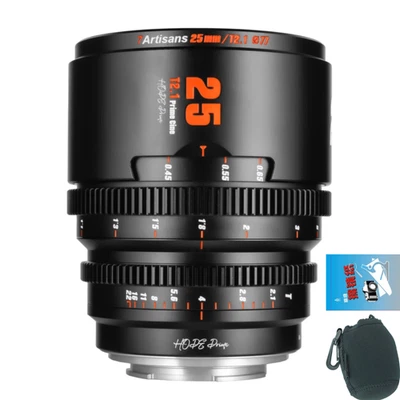 7artisans 25mm S35 Hope Prime T2.1 Cine Lens for CRF RF Rp R10 R8 C50 R3 Camera - Image 1 of 4
