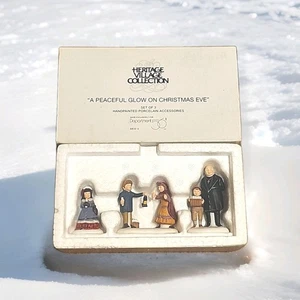 Dept 56 Heritage Village 3 Piece Set “A Peaceful Glow On Christmas Eve” #5830-0 - Picture 1 of 6