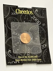 2000 Cheerios Lincoln One Cent U.S. Mint C.O.A. SÜSS! KEINE RESERVIERUNG! + 1€ Versand! - Bild 1 von 2