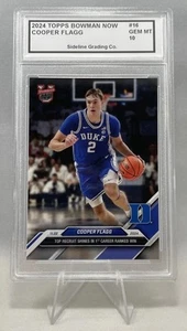 Cooper Flagg Rookie Graded Gem Mint 10 2025 Topps Bowman - Men’s NCAA Tournament - Picture 1 of 3