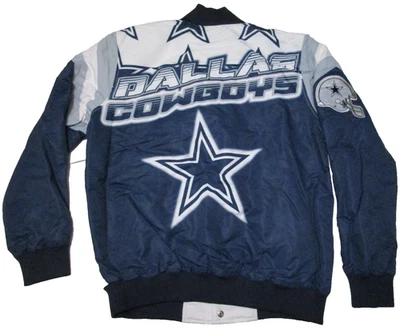 Nuevo con etiquetas DALLAS COWBOYS NFL FÚTBOL AMERICANO HOMBRE Chaqueta Bomber Grande Abrigo de colección Foto 1 de 4