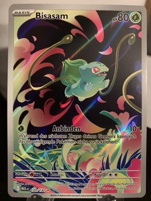 Pokémon Bisasam 133/132 Full Art Secret Rare PSA 10 möglich DE Mega Entwicklung - Bild 1 von 4