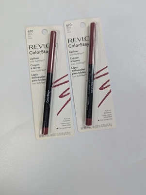 Revlon ColorStay Lipliner 670 Wine Lot of 2 Factory Sealed - Image 1 of 4