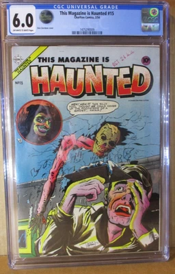 This Magazine Is Haunted 15 CGC 6.0 Gory Rotting Body 1954 Charlton BLACK CAT CO - Image 1 of 4
