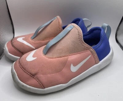 Nike Lil' Swoosh Rosa y Azul Niñas Tenis 9C Foto 1 de 4