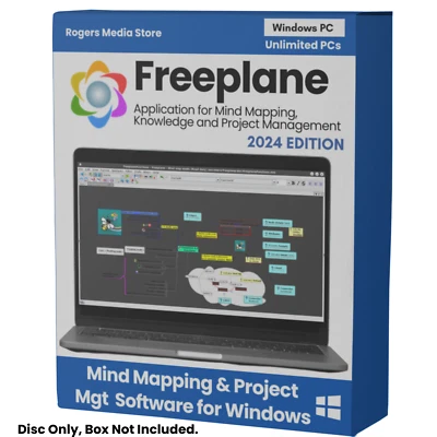 Freeplane Mind Mapping Knowledge & Project Management Software for Windows on CD - Image 1 of 4