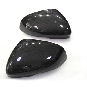 Gloss Carbon Fiber Stick-on Side Mirror Cover Caps for Jaguar XE XF XFR XFR-S - Bild 1 von 6