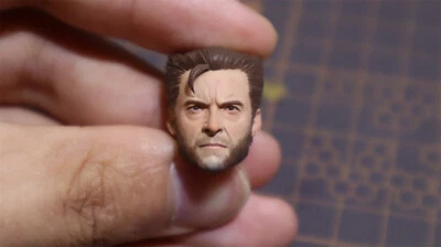 1/12 着色全新金刚狼洛根头雕刻适合 6 英寸可动人偶 — 第 1/4 张图片