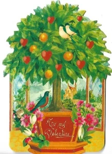 PUNCH STUDIO Valentinstag leere Karte - Vögel Herzen - ca. 3,5 x 4,5" mit ENV - Bild 1 von 2