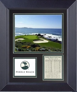 11 x 14 Framed Print Pebble Beach Golf Course 7th Hole - Picture 1 of 1