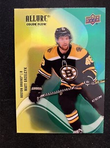 22-23 UD Allure Hockey Color Flow Yellow-Green SF-8 Matt Grzelcyk