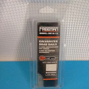 Freeman BN18-15 1-1/2 Zoll mal 18 Stärke Brad Nägel 1000 pro Box verzinkt - Bild 1 von 2