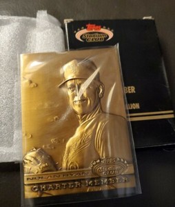 1991 TOPPS STADIUM CLUB NOLAN RYAN MEDALLION COMMEMORATIVE CHARTER MEMBER