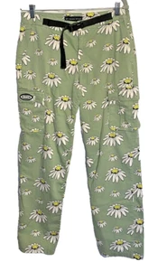 BSR by Samii Ryan Cargohose Größe 9 Smiley Face Daisy Green Hose - Bild 1 von 13
