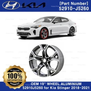 RUEDA ALUMINIO 19" ORIGINAL OEM 52910J5260 para Kia Stinger 2018-2021 - Imagen 1 de 2