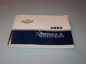 Chevrolet Impala 2003 manual para dueños - Imagen 1 de 1