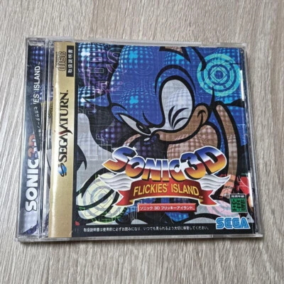 Sonic 3D Flickies' Island Sega Saturn 1999 game good condition from japan used - Image 1 of 2
