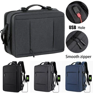 Mochila para computadora portátil con puerto de carga USB para hombres y hombres Mochila para viajes de negocios al aire libre - Imagen 1 de 32